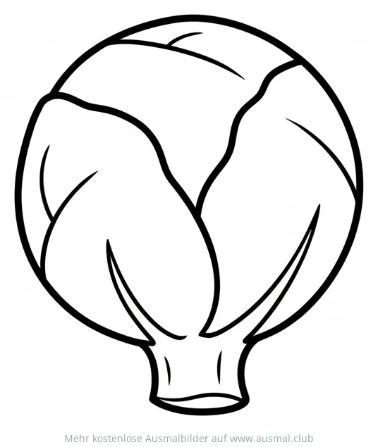 Rosenkohl Ausmalbild