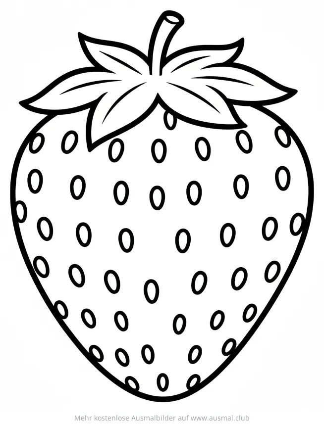 Erdbeere Ausmalbild