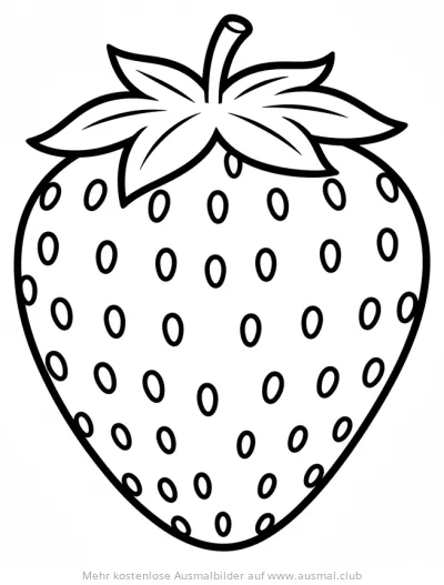 Erdbeere Ausmalbild
