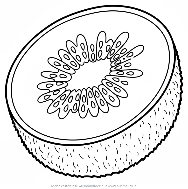 Kiwi Ausmalbild