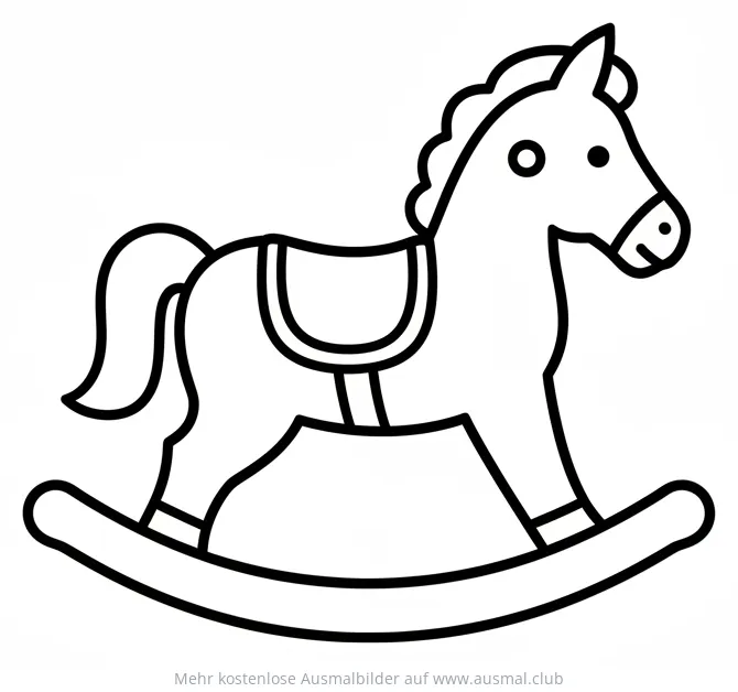 Schaukelpferd Ausmalbild