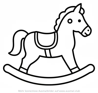 Schaukelpferd Ausmalbild