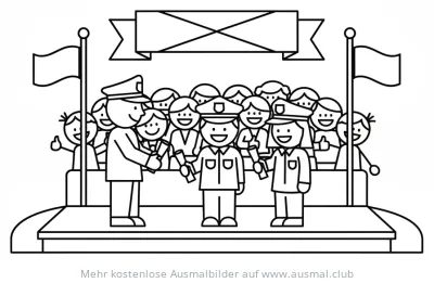 Polizeiakademie Abschlussfeier Ausmalbild