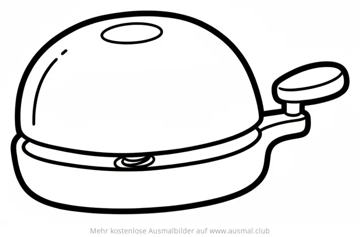 Fahrradklingel Ausmalbild