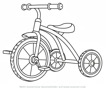 Dreirad Ausmalbild