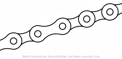Fahrradkette Ausmalbild