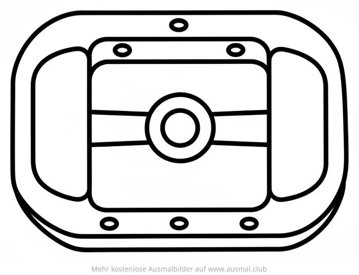 Fahrradpedal Ausmalbild