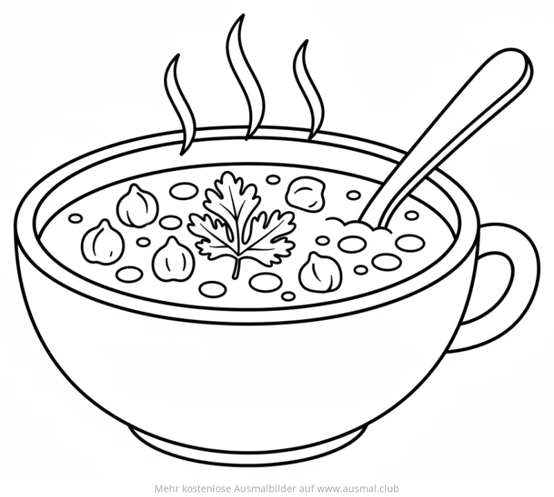 Harira Suppe Ausmalbild