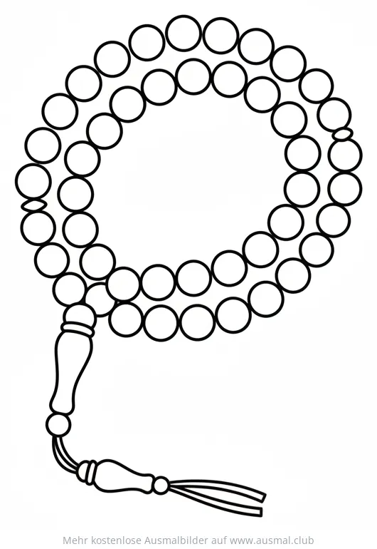 Gebetskette Ausmalbild