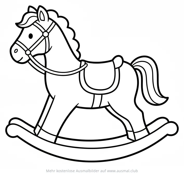 Schaukelpferd Ausmalbild