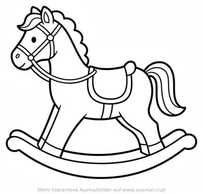 Schaukelpferd Ausmalbild