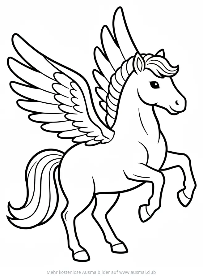 Pegasus Ausmalbild