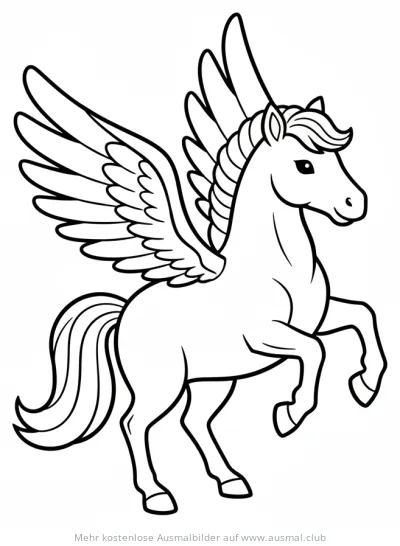 Pegasus Ausmalbild