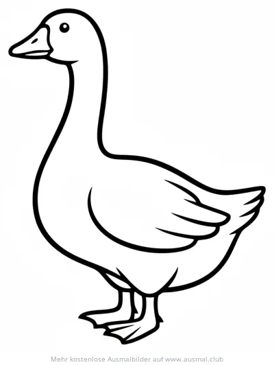 Gans Ausmalbild