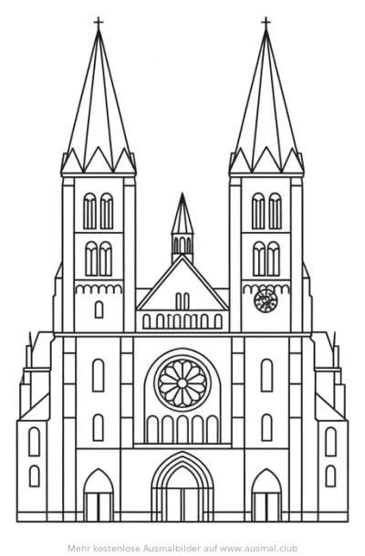 Mainzer Dom Ausmalbild