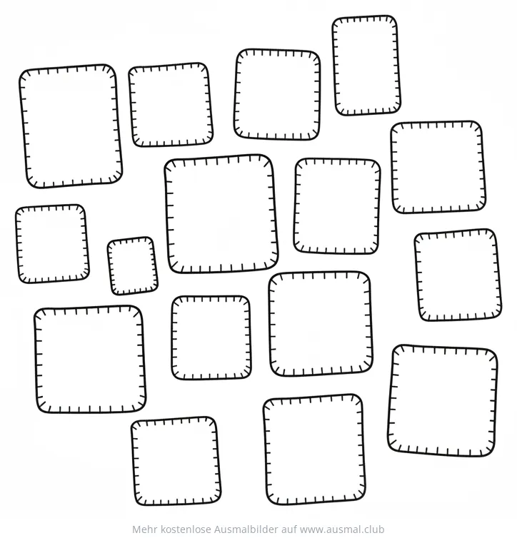 Filzquadrate Ausmalbild