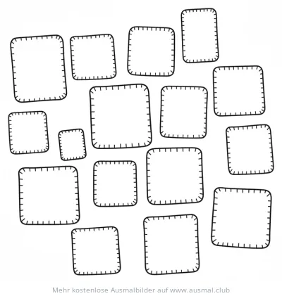 Filzquadrate Ausmalbild