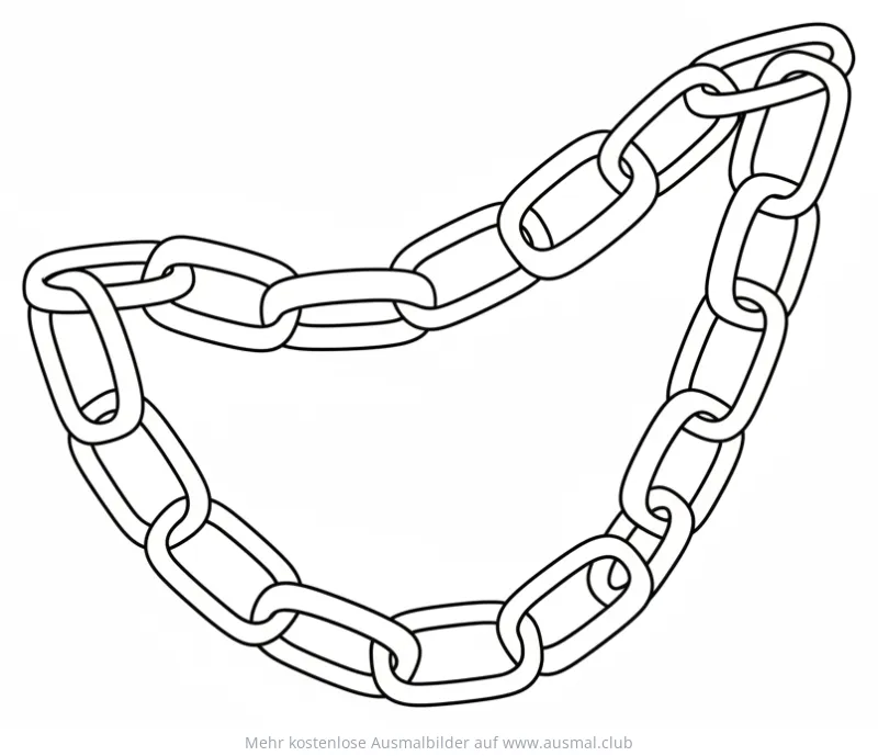 Papierkette Ausmalbild
