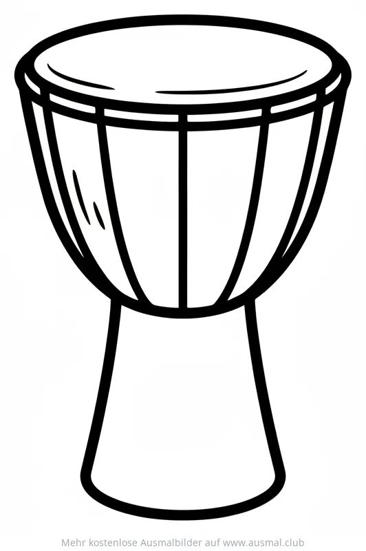 Djembe Ausmalbild
