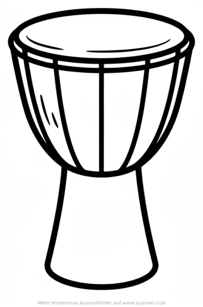 Djembe Ausmalbild