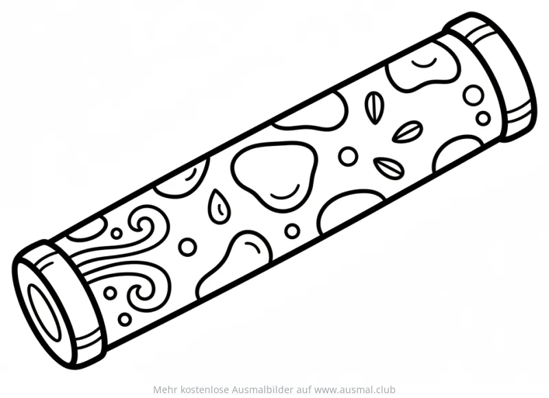 Regenmacher Ausmalbild mit Mustern