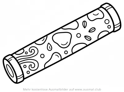 Regenmacher Ausmalbild mit Mustern