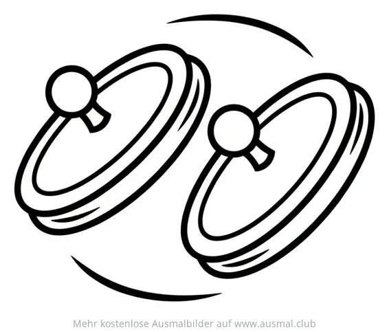 Fingerzimbeln Ausmalbild