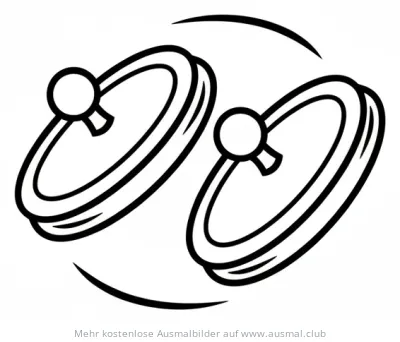 Fingerzimbeln Ausmalbild