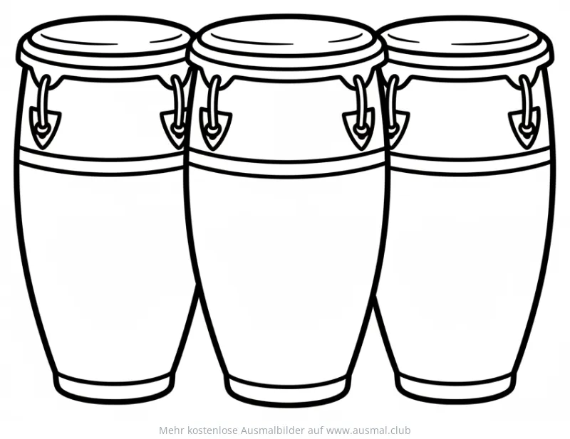 Congas Ausmalbild