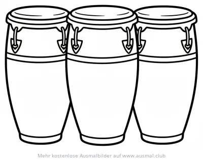 Congas Ausmalbild