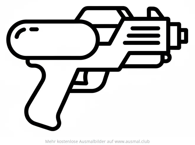 Wasserpistole Ausmalbild