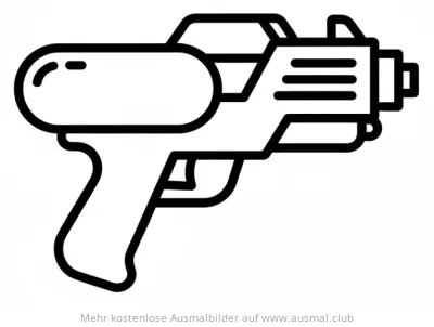 Wasserpistole Ausmalbild