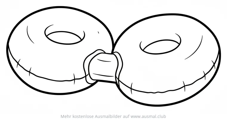 Schwimmflügel Ausmalbild