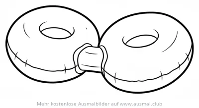 Schwimmflügel Ausmalbild