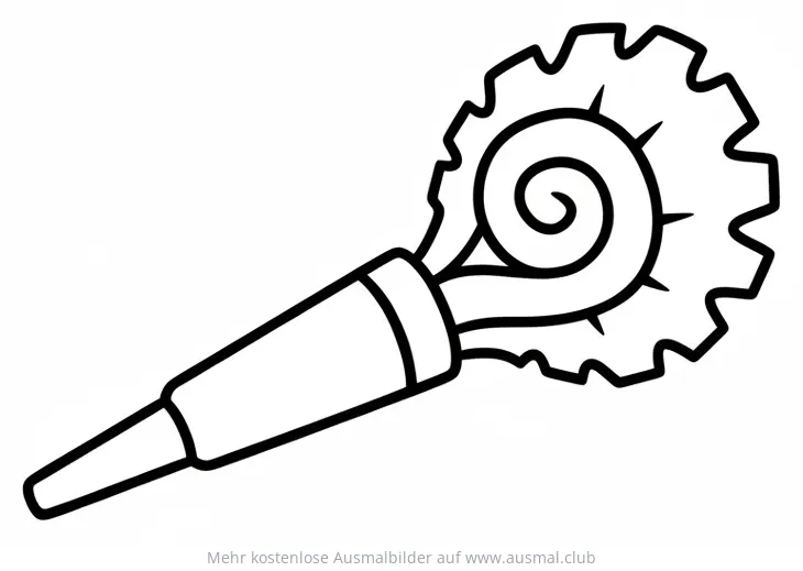 Silvester Horn Ausmalbild