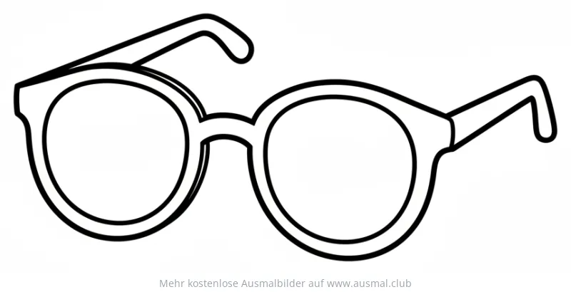 Sonnenbrille Ausmalbild