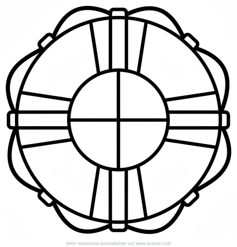 Rettungsring Ausmalbild