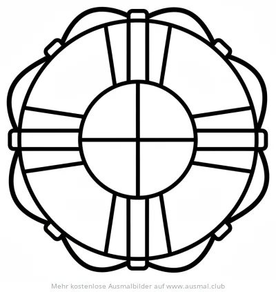 Rettungsring Ausmalbild