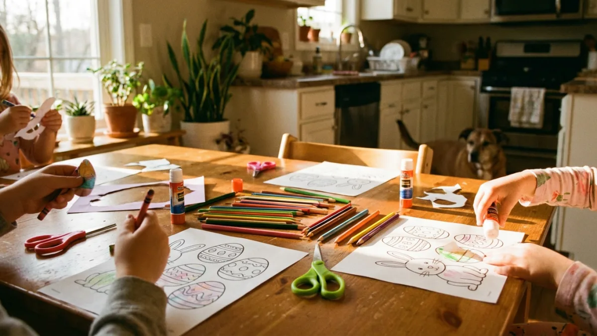Oster-Ausmalbilder: Basteltipps für die ganze Familie