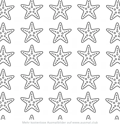 Seestern Muster Ausmalbild