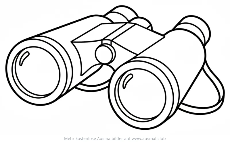 Fernglas Ausmalbild