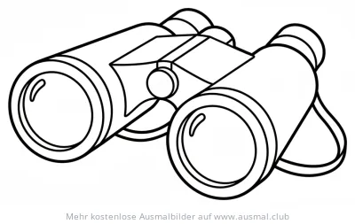 Fernglas Ausmalbild