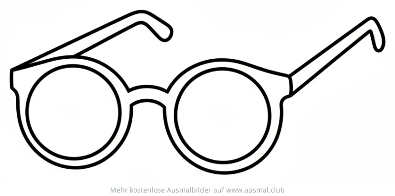 Sonnenbrille Ausmalbild