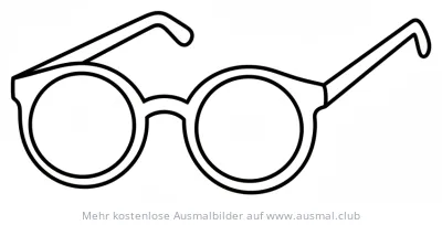 Sonnenbrille Ausmalbild