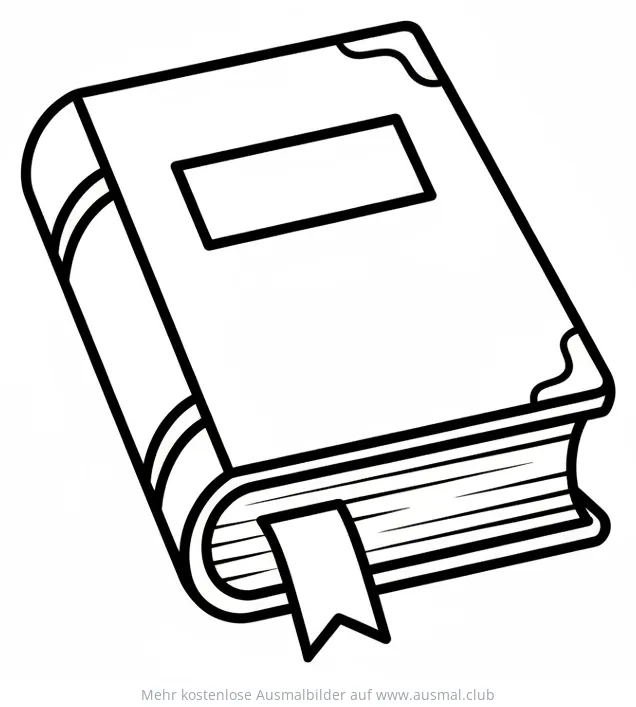 Bibel Ausmalbild mit Lesezeichen