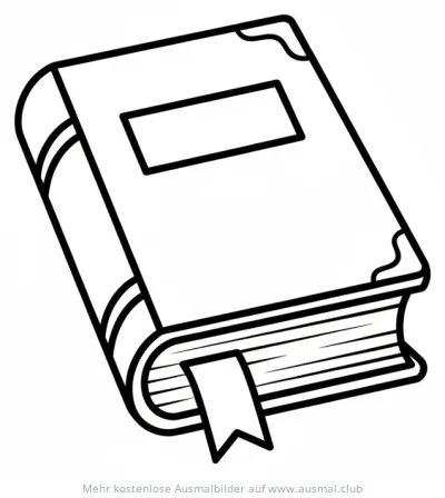 Bibel Ausmalbild mit Lesezeichen