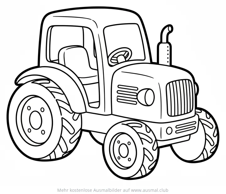 Spielzeug Traktor Ausmalbild