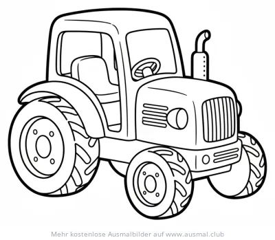 Spielzeug Traktor Ausmalbild