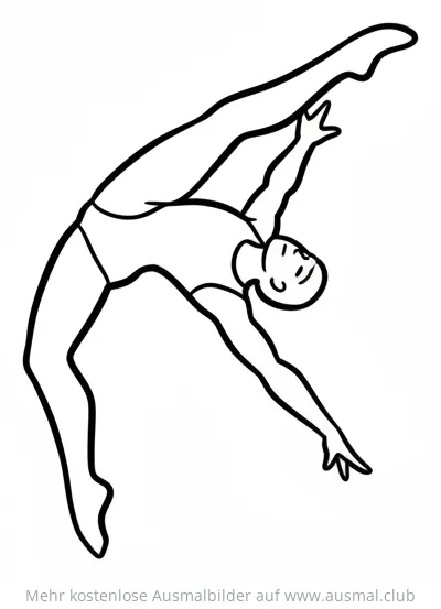 Turner Silhouette Ausmalbild