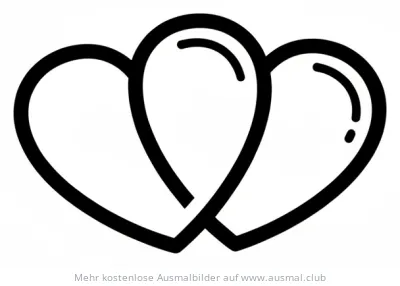 Herzen Verbunden Ausmalbild